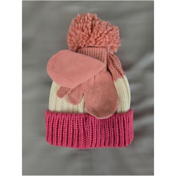 Swiss Tech Toddler Knit Beanie and Mitten Set / One Size / 24 Months and Up - Picture 3 of 4